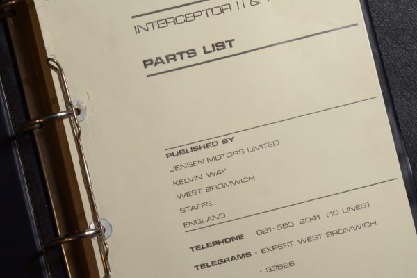 JENSEN INTERCEPTOR & FF MK.II PARTS LISTS - Image 3