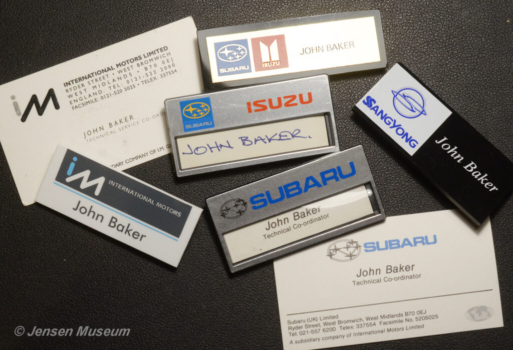 Jensen Motors Rectification Manager | Life & Times Of John Baker