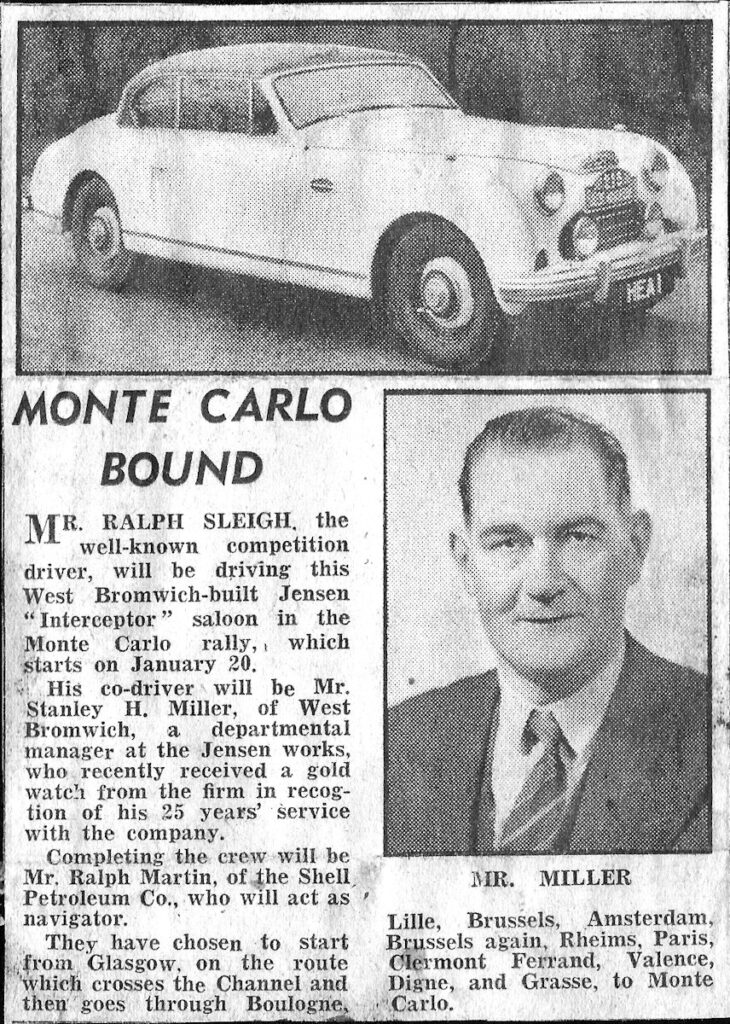 Monte Carlo Rally 1953 | Jensen Interceptors