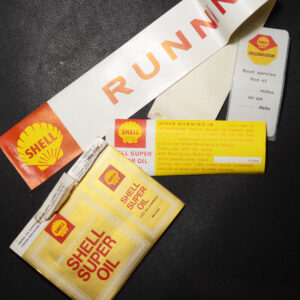 SHELL CAR LABEL PACKAGE OF FIVE | ORIGINAL