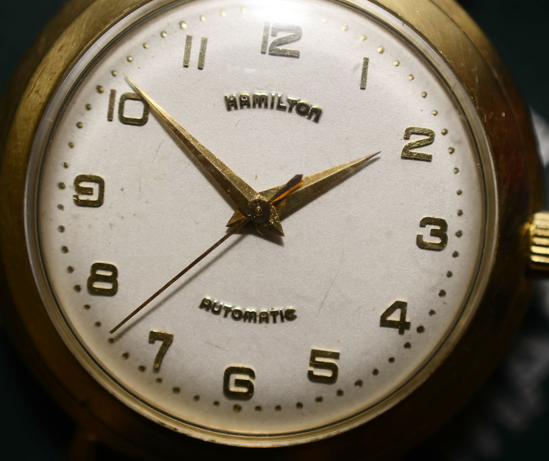 HAMILTON 1950S AUTOMATIC | 14K GOLD | ART-DECO CASE DESIGN